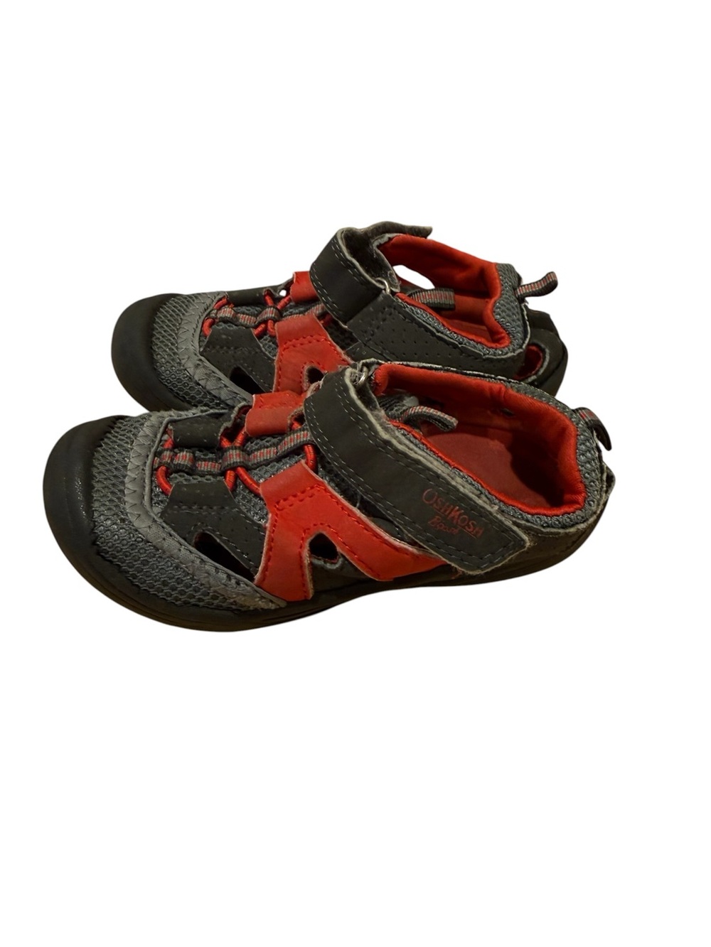 OshKosh B’Gosh Kids Sandals Grey Red Size 9 (Toddler)
